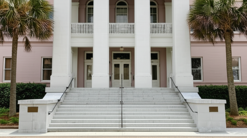 Road construction project in Charleston County
